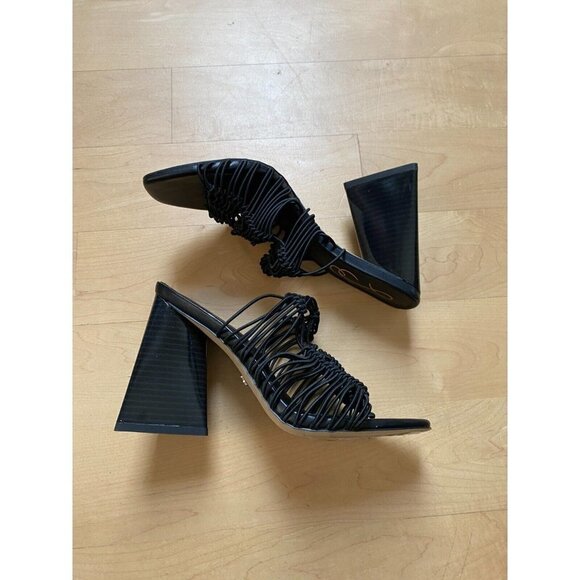 Sam Edelman "Laurette" BNWT strappy sandal black Womens NEW - Picture 4 of 10